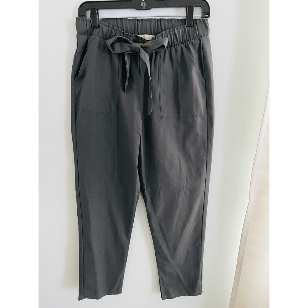 Grey Tie Canvas Pant